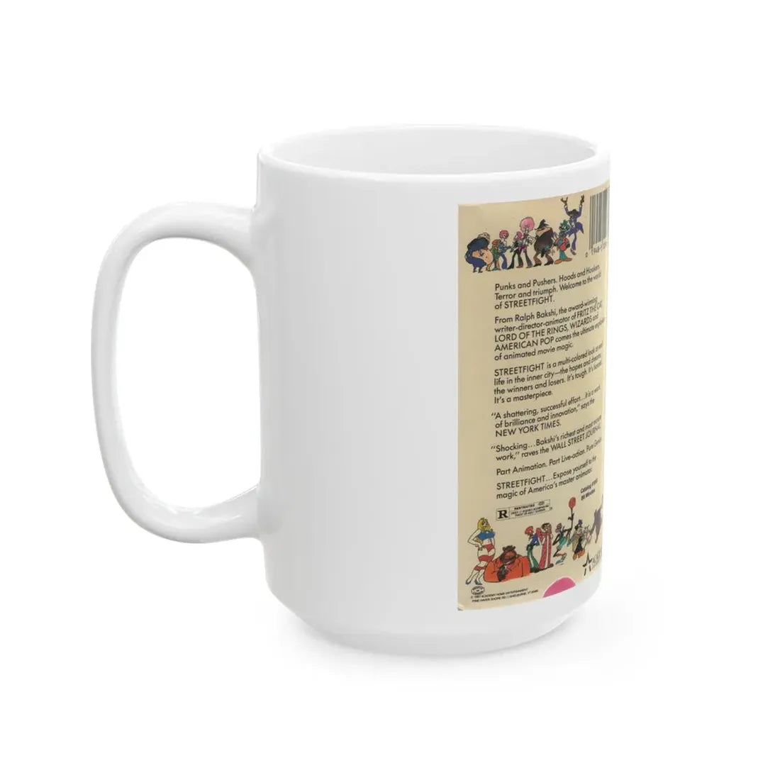 STREET FIGHT RALPH BASKHIS (VHS COVER) - White Coffee Mug - Go Mug Yourself