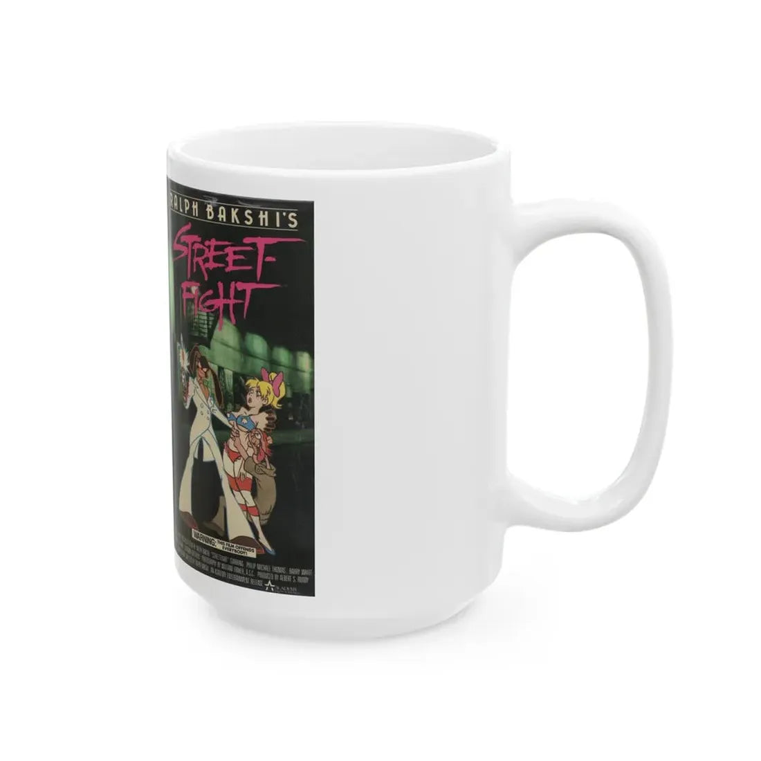 STREET FIGHT RALPH BASKHIS (VHS COVER) - White Coffee Mug - Go Mug Yourself