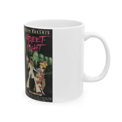 STREET FIGHT RALPH BASKHIS (VHS COVER) - White Coffee Mug-Go Mug Yourself