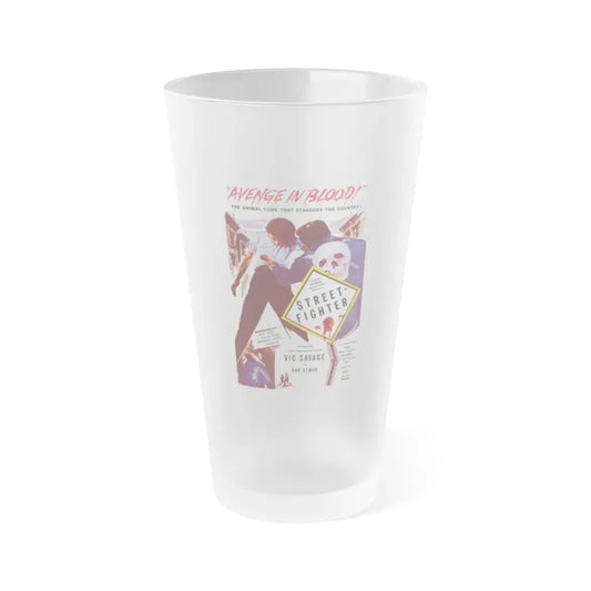 STREET FIGHTER 1959 Movie Poster - Frosted Pint Glass 16oz Default Title - Go Mug Yourself