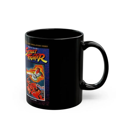 STREET FIGHTER GAME SIMULATION VIDEO CAPCOM (VHS COVER) - Black Coffee Mug - Go Mug Yourself