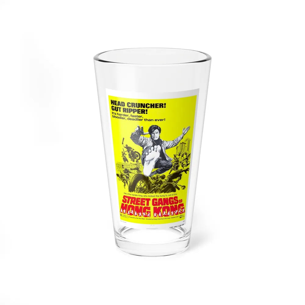 STREET GANGS OF HONG KONG 1973 Movie Poster - Pint Glass 16oz-16oz-Go Mug Yourself