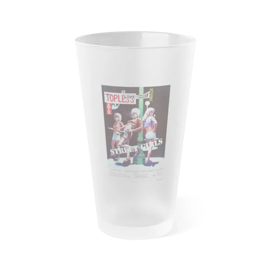 STREET GIRLS 1975 Movie Poster - Frosted Pint Glass 16oz-Go Mug Yourself