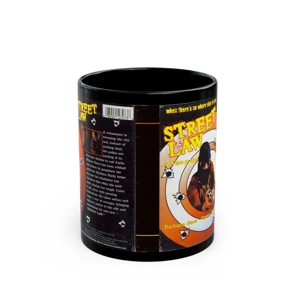 STREET LAW VERSION 2 (VHS COVER) - Black Coffee Mug-11oz-Go Mug Yourself