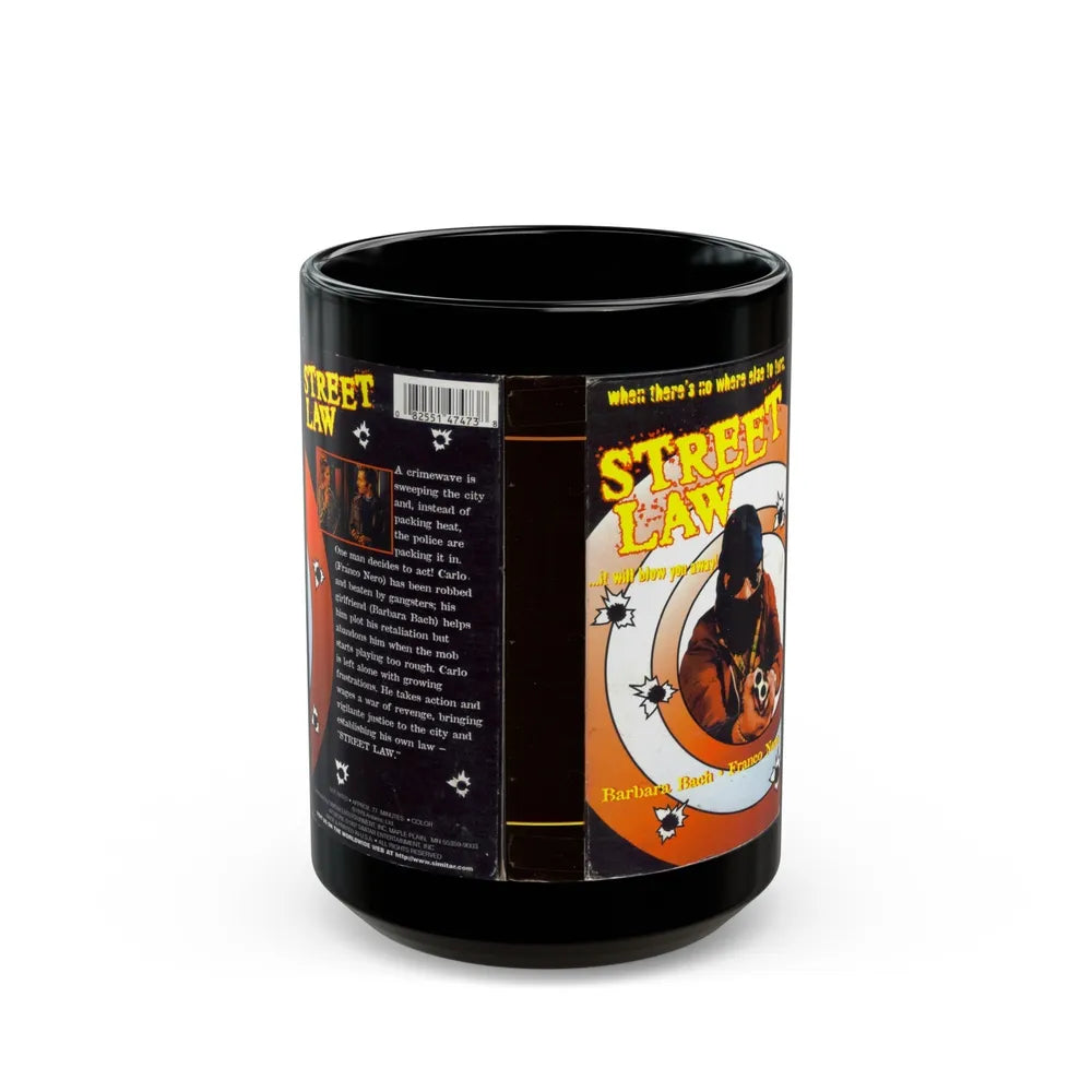 STREET LAW VERSION 2 (VHS COVER) - Black Coffee Mug-15oz-Go Mug Yourself