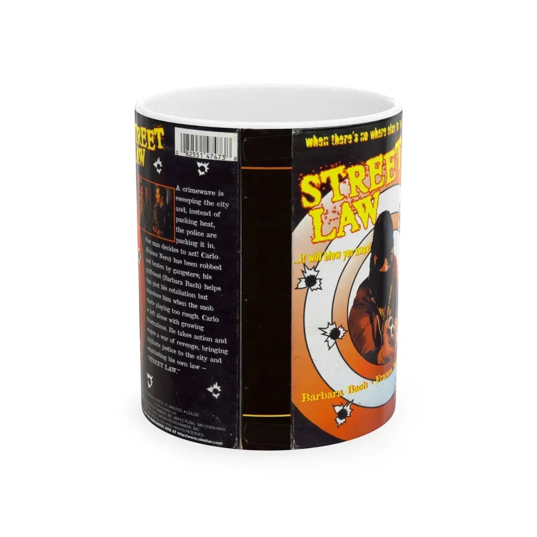 STREET LAW VERSION 2 (VHS COVER) - White Coffee Mug 11oz - Go Mug Yourself