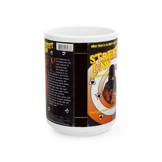 STREET LAW VERSION 2 (VHS COVER) - White Coffee Mug 15oz - Go Mug Yourself