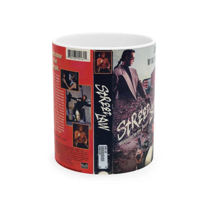 STREET LAW (VHS COVER) - White Coffee Mug-11oz-Go Mug Yourself