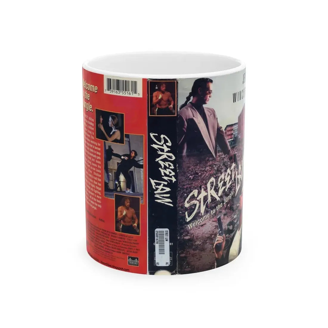 STREET LAW (VHS COVER) - White Coffee Mug 11oz - Go Mug Yourself