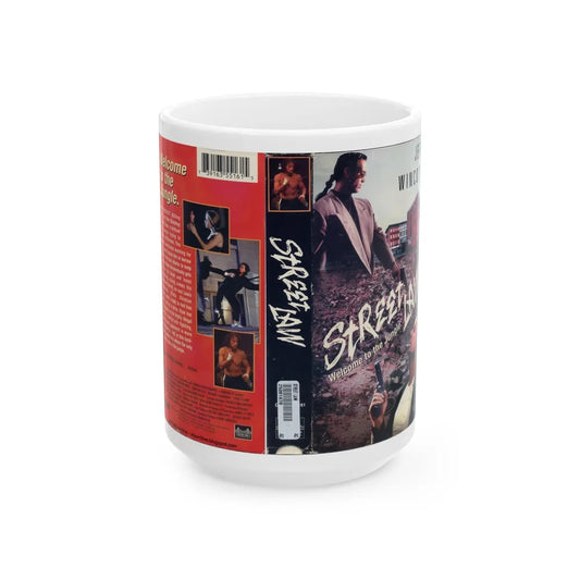 STREET LAW (VHS COVER) - White Coffee Mug-15oz-Go Mug Yourself