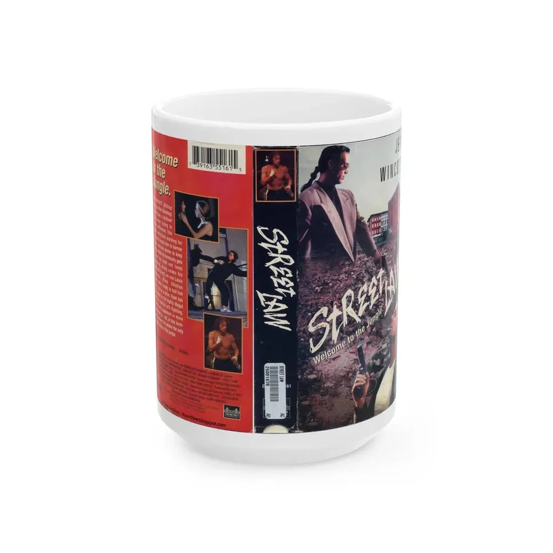 STREET LAW (VHS COVER) - White Coffee Mug 15oz - Go Mug Yourself