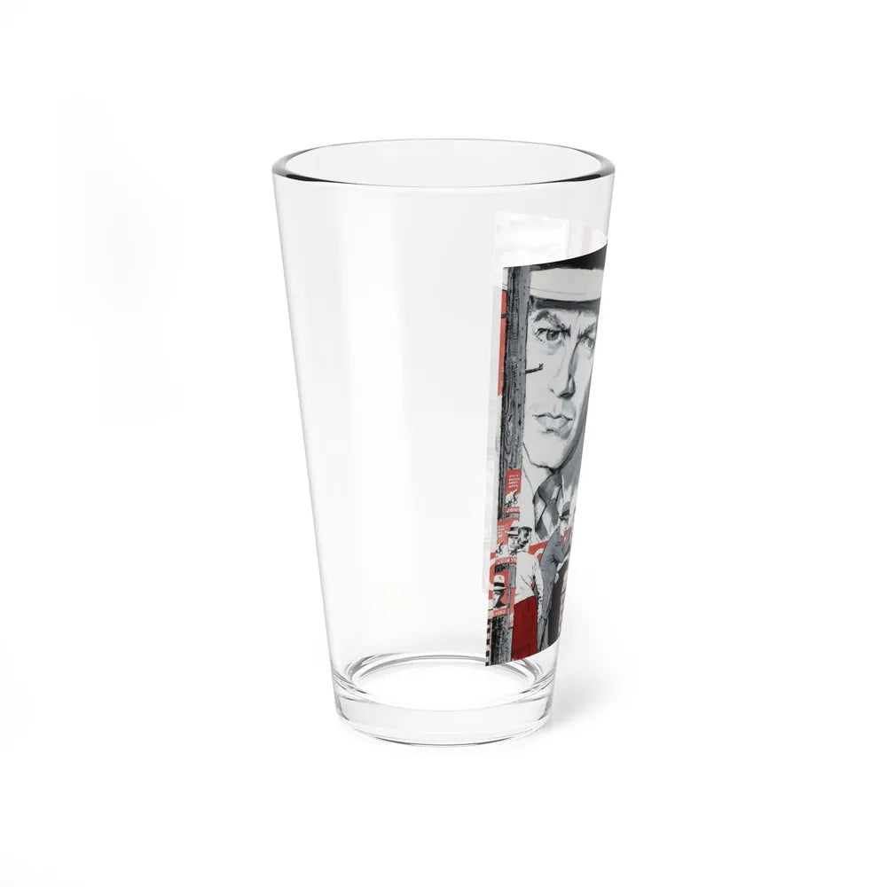 Street Scene with Celebrity (atributted) (Magazine Illustration) Pint Glass 16oz-Go Mug Yourself