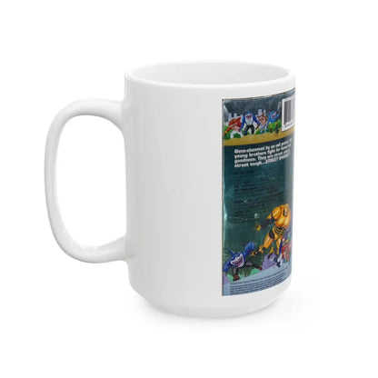 STREET SHARKS SHARK N ROLL (VHS COVER) - White Coffee Mug - Go Mug Yourself