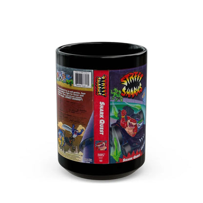 STREET SHARKS SHARK QUEST (VHS COVER) - Black Coffee Mug-15oz-Go Mug Yourself