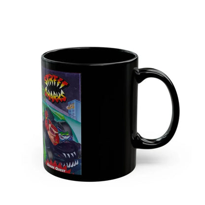 STREET SHARKS SHARK QUEST (VHS COVER) - Black Coffee Mug - Go Mug Yourself