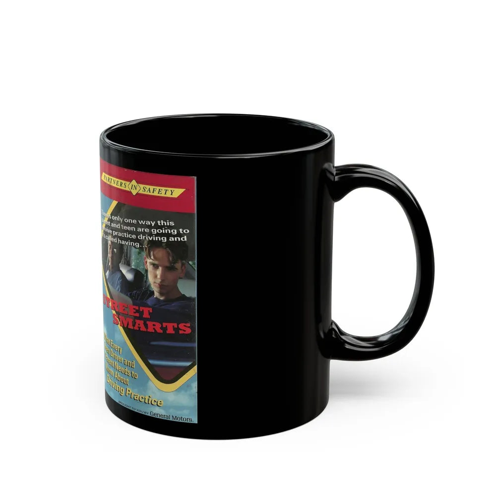 STREET SMART WHAT EVERY TEEN DRIVER AND PARENT NEEDS TO KNOW ABOUT DRIVING PRACTICE (VHS COVER) - Black Coffee Mug-Go Mug Yourself