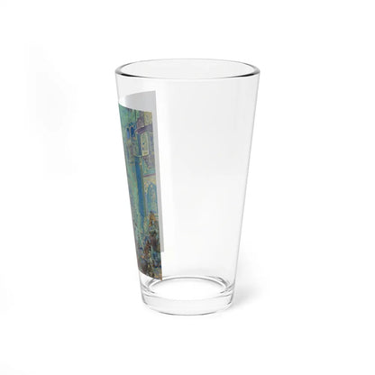 Street Vendors, Saturday Evening Post magazine illustration (Magazine Illustration) Pint Glass 16oz-Go Mug Yourself