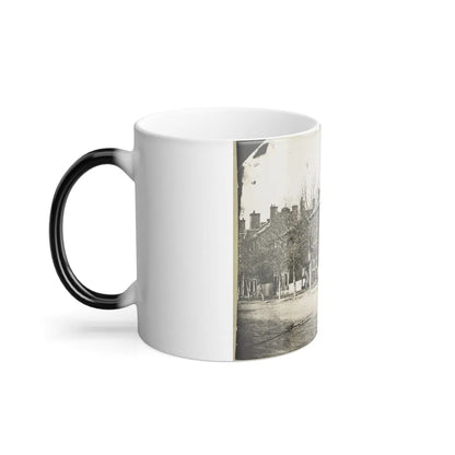 Street View of a Row of Houses (U.S. Civil War) Color Changing Coffee Mug 11oz-Go Mug Yourself