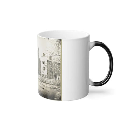 Street View of a Row of Houses (U.S. Civil War) Color Changing Coffee Mug 11oz-Go Mug Yourself