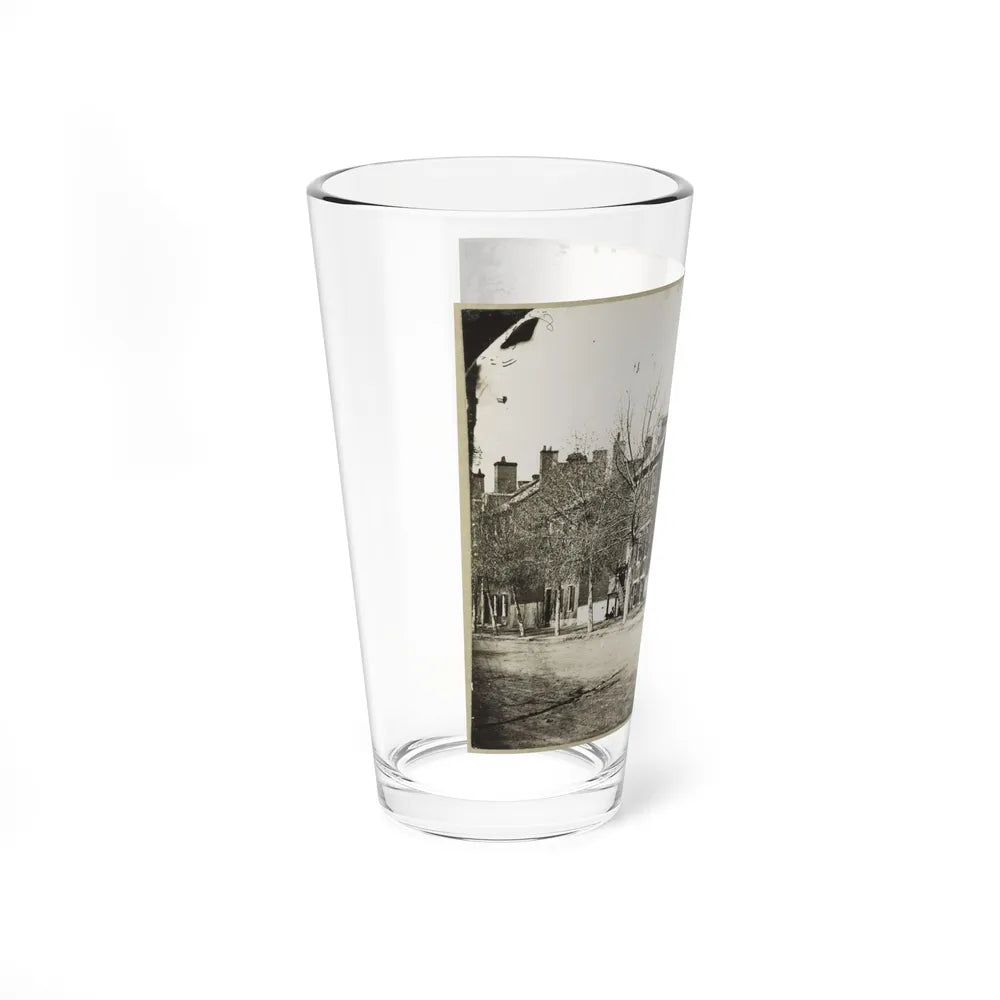 Street View Of A Row Of Houses (U.S. Civil War) Pint Glass 16oz-Go Mug Yourself