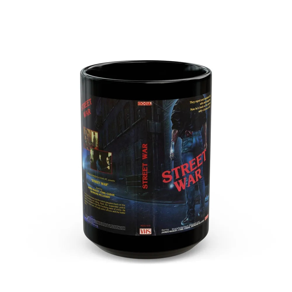 STREET WAR (VHS COVER) - Black Coffee Mug-15oz-Go Mug Yourself