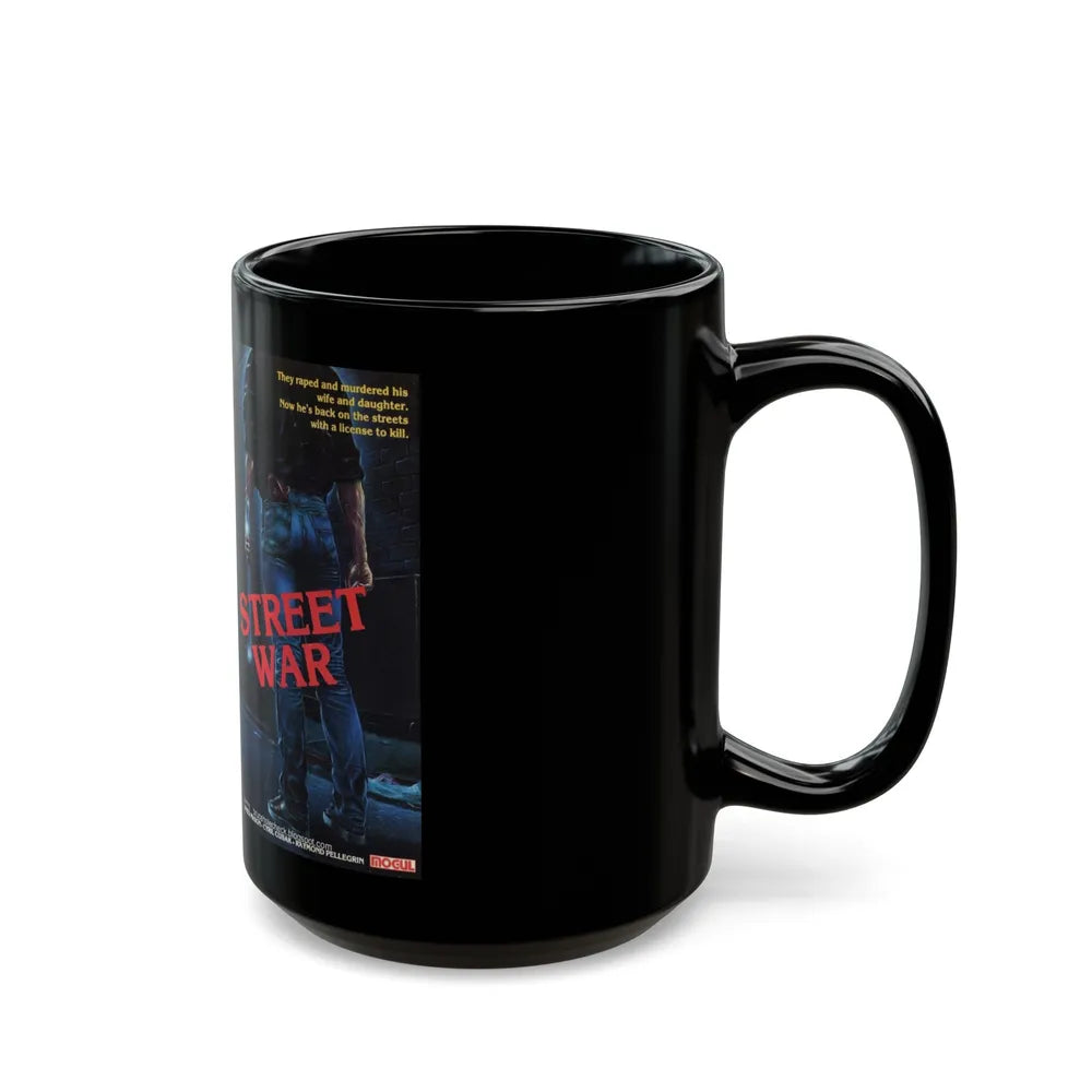 STREET WAR (VHS COVER) - Black Coffee Mug-Go Mug Yourself