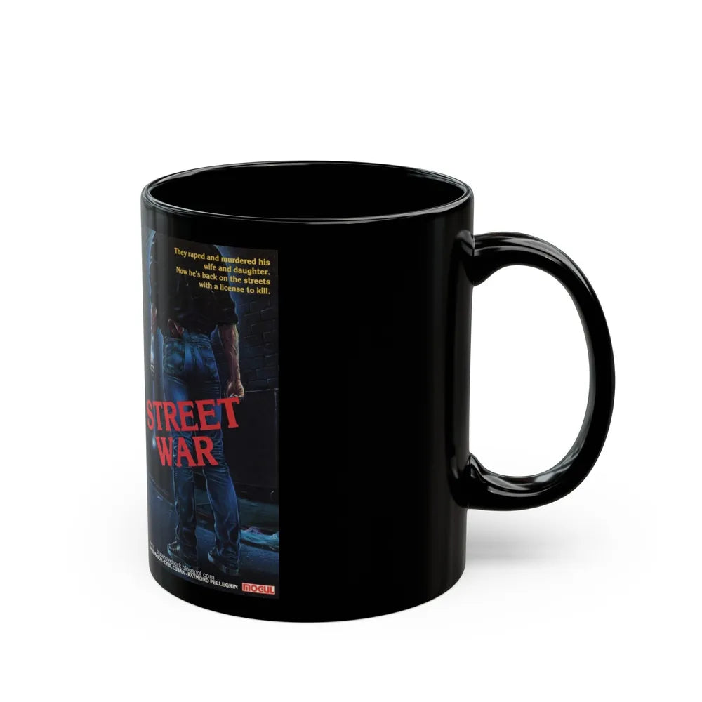 STREET WAR (VHS COVER) - Black Coffee Mug-Go Mug Yourself