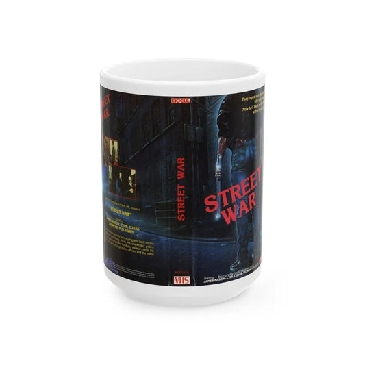 STREET WAR (VHS COVER) - White Coffee Mug-15oz-Go Mug Yourself