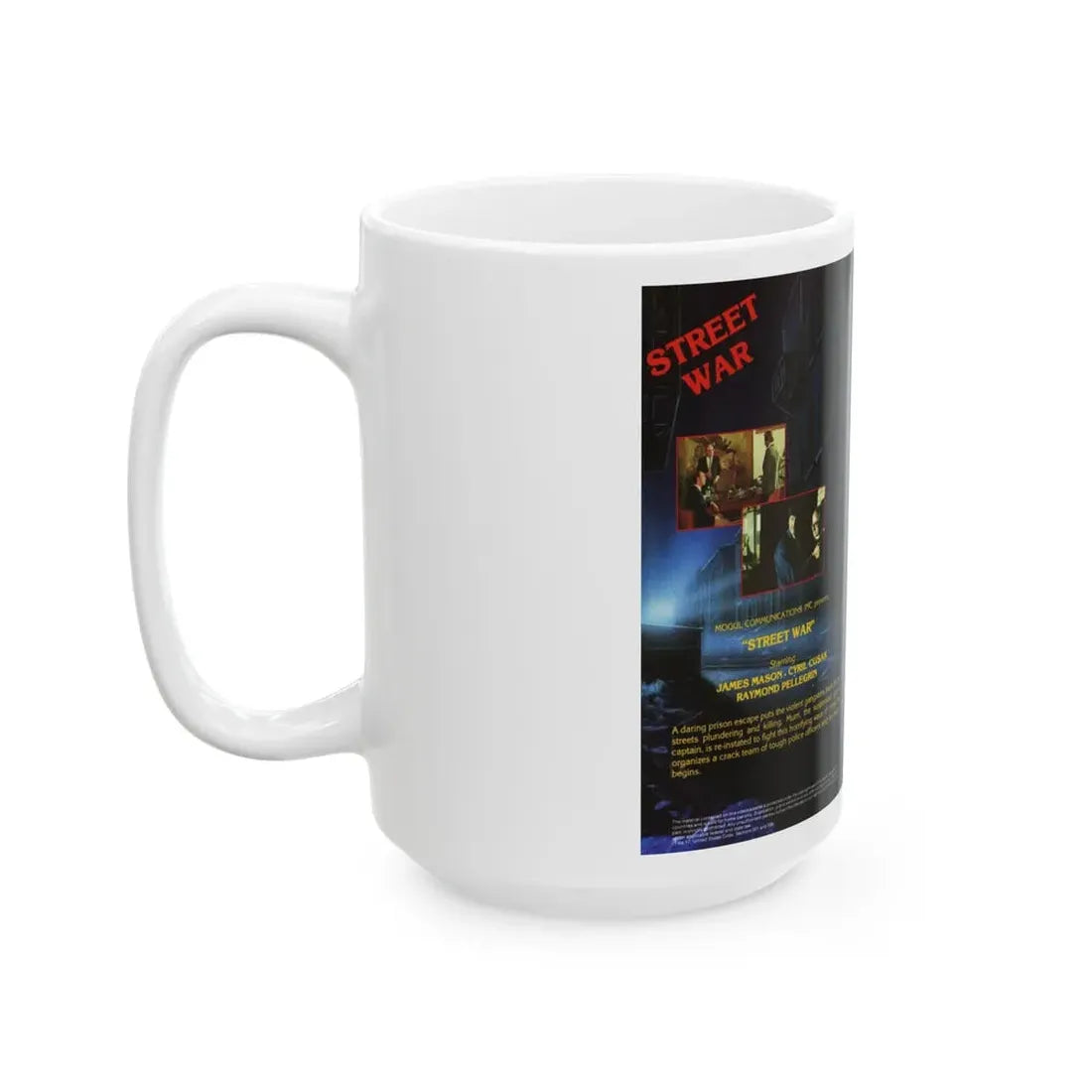 STREET WAR (VHS COVER) - White Coffee Mug - Go Mug Yourself