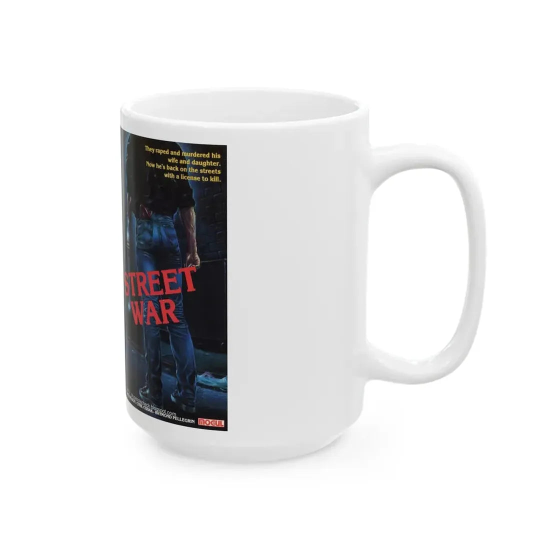 STREET WAR (VHS COVER) - White Coffee Mug - Go Mug Yourself