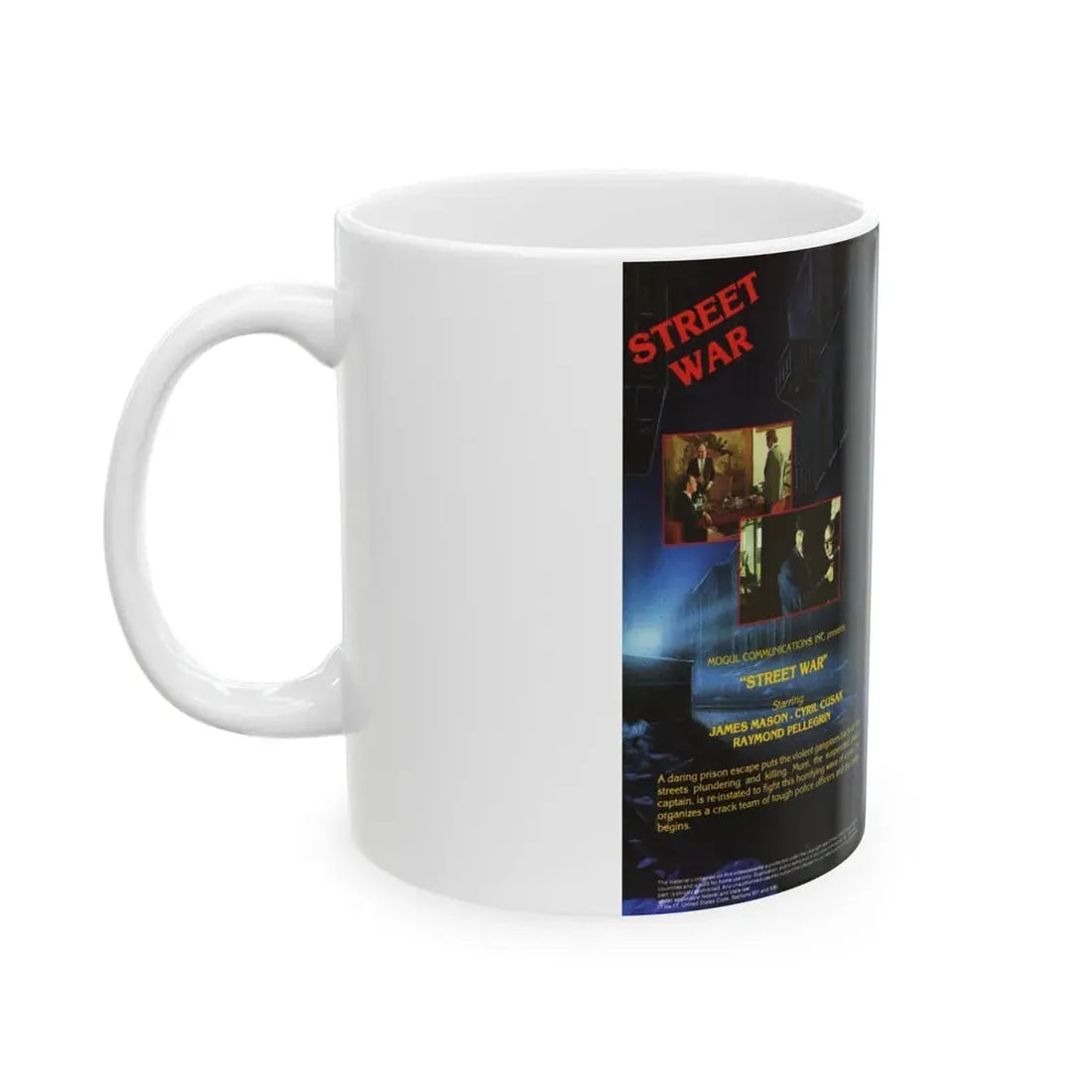STREET WAR (VHS COVER) - White Coffee Mug - Go Mug Yourself