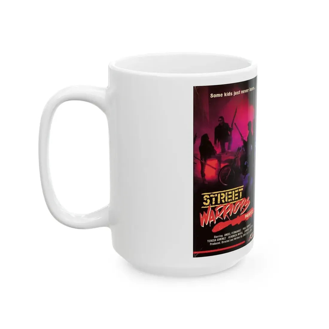 STREET WARRIORS PART 2 (VHS COVER) - White Coffee Mug - Go Mug Yourself