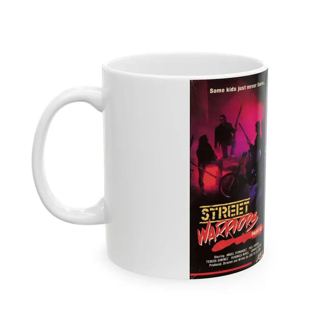 STREET WARRIORS PART 2 (VHS COVER) - White Coffee Mug - Go Mug Yourself