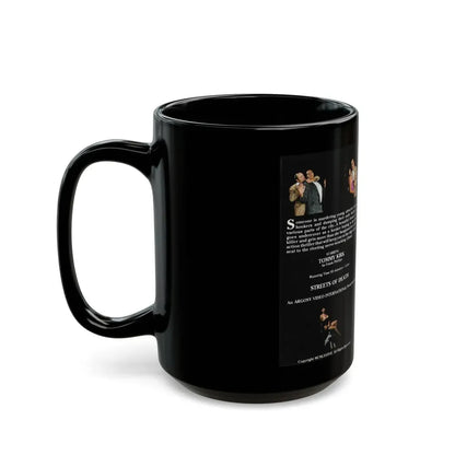 STREETS OF DEATH (VHS COVER) - Black Coffee Mug - Go Mug Yourself