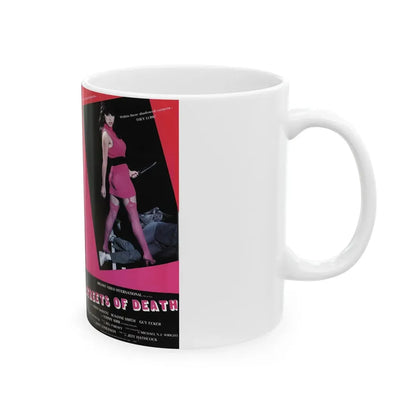 STREETS OF DEATH (VHS COVER) - White Coffee Mug - Go Mug Yourself
