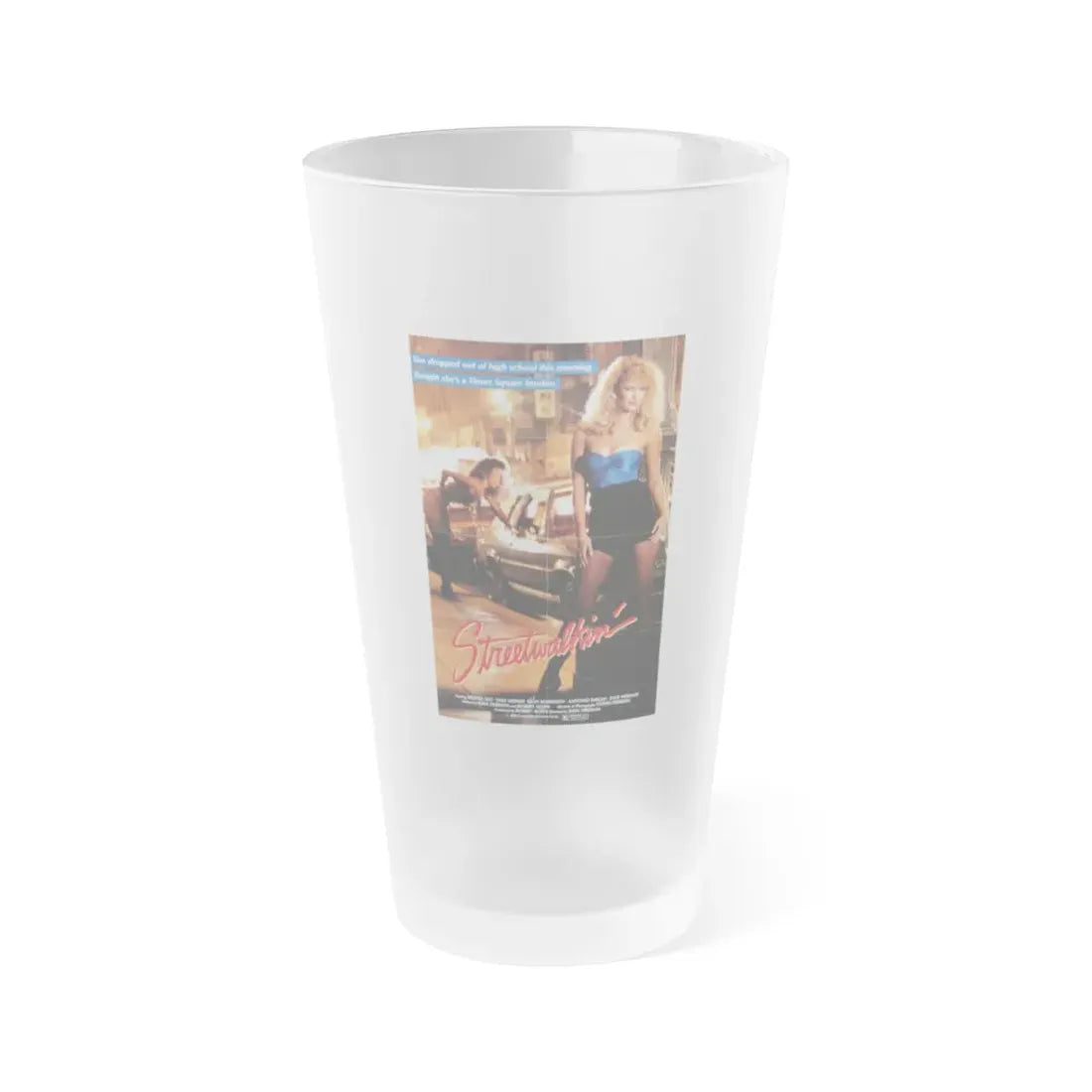 STREETWALKIN' 1985 Movie Poster - Frosted Pint Glass 16oz Default Title - Go Mug Yourself