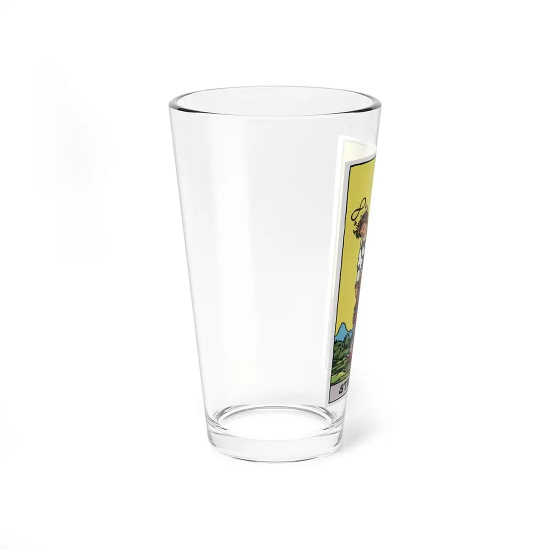Strength (Tarot Card) Pint Glass 16oz - Go Mug Yourself