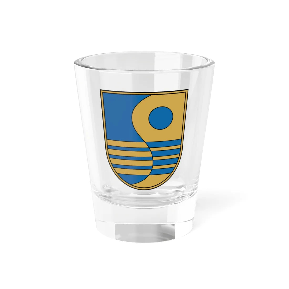 Strenču novads COA (Latvia) (Coat of Arms) Shot Glass 1.5oz 1.5oz - Go Mug Yourself