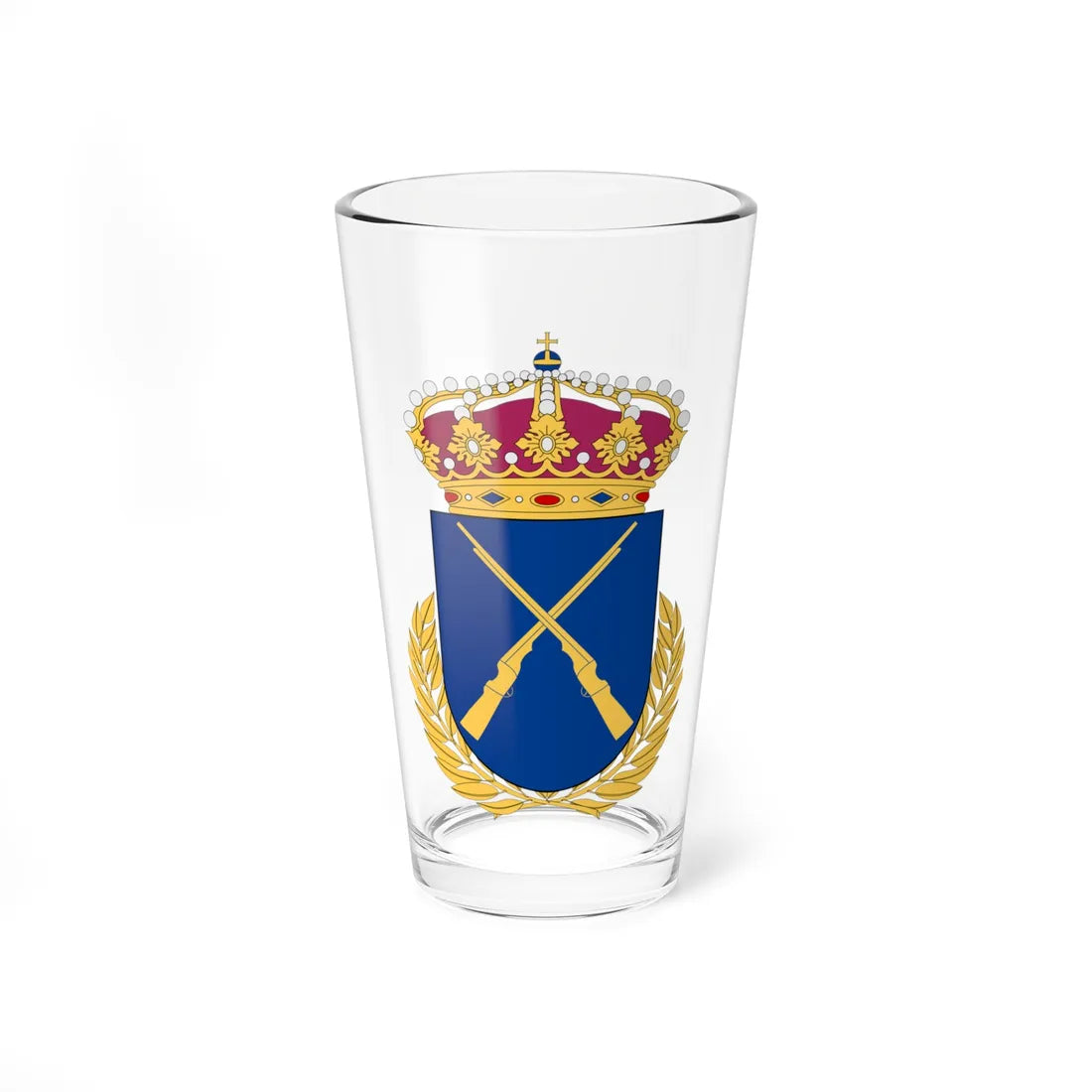 Stridsskola Mitt vapen (Sweden) (Coat of Arms) Pint Glass 16oz 16oz - Go Mug Yourself