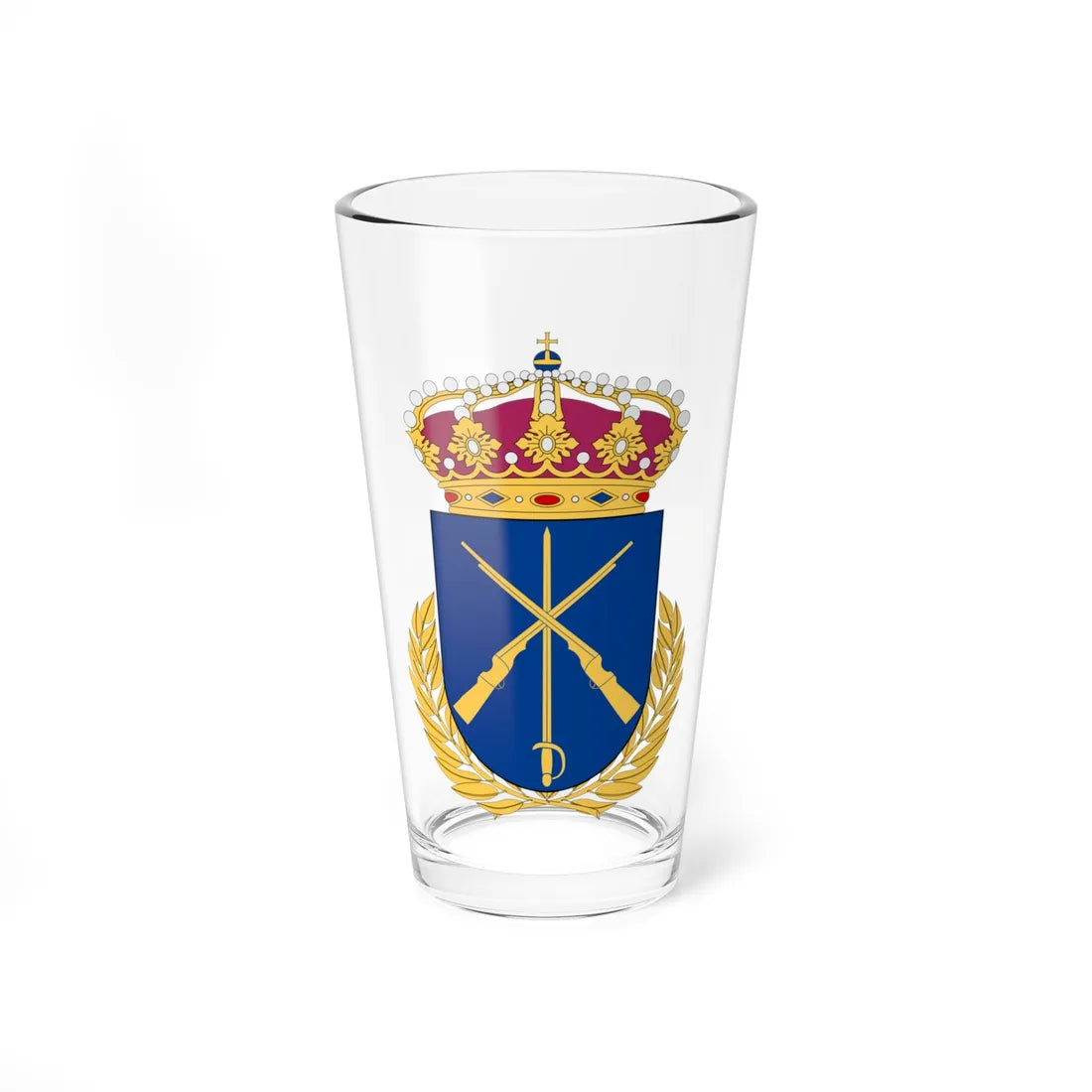Stridsskola Nord vapen (Sweden) (Coat of Arms) Pint Glass 16oz 16oz - Go Mug Yourself