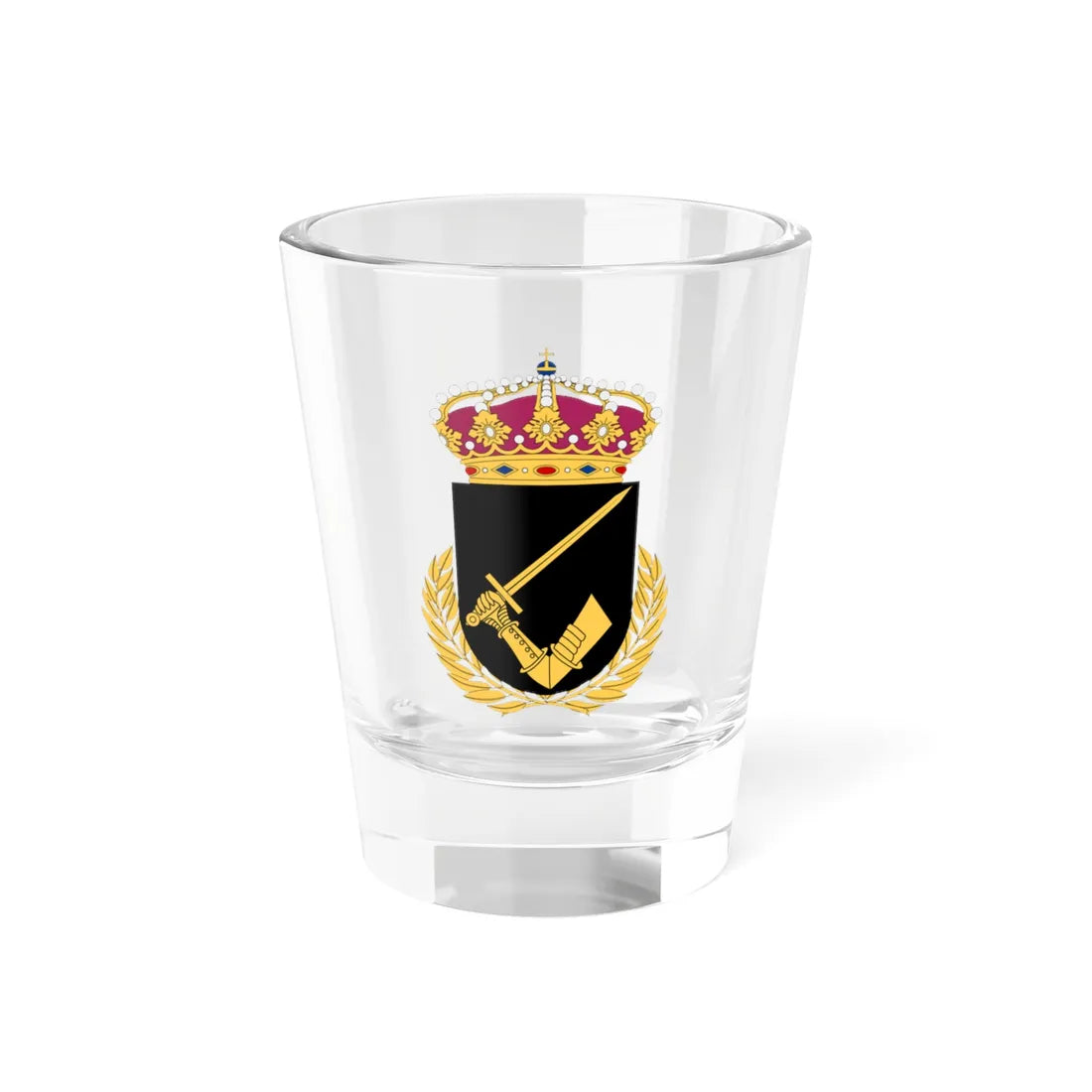 Stridsskola Syd vapen (Sweden) (Coat of Arms) Shot Glass 1.5oz 1.5oz - Go Mug Yourself