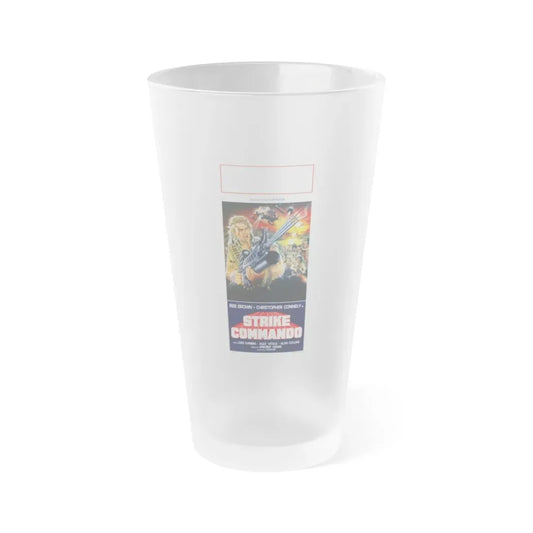 STRIKE COMMANDO (ITALIAN) 1987 Movie Poster - Frosted Pint Glass 16oz Default Title - Go Mug Yourself