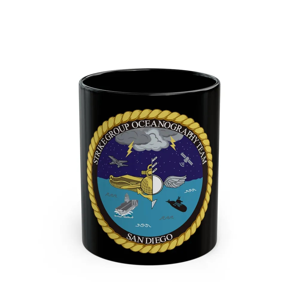 Strike Group Oceanography Team San Diego (U.S. Navy) Black Coffee Mug-11oz-Go Mug Yourself