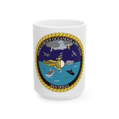 Strike Group Oceanography Team San Diego (U.S. Navy) White Coffee Mug-15oz-Go Mug Yourself