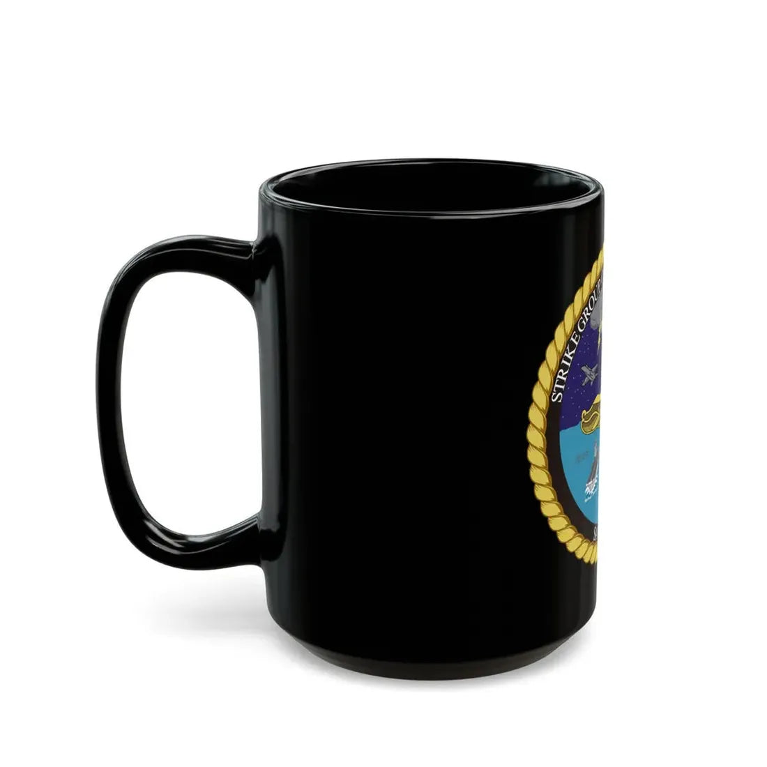 Strike Group Oceanography Team San Diego (U.S. Navy) Black Coffee Mug - Go Mug Yourself
