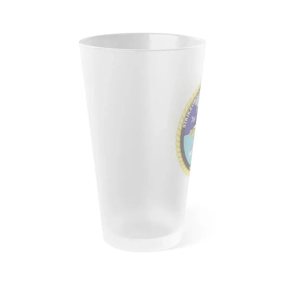 Strike Group Oceanography Team San Diego (U.S. Navy) Frosted Pint Glass 16oz - Go Mug Yourself