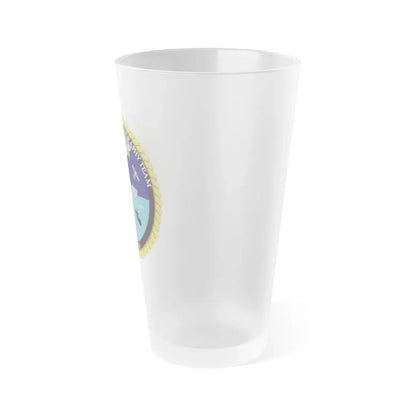 Strike Group Oceanography Team San Diego (U.S. Navy) Frosted Pint Glass 16oz - Go Mug Yourself
