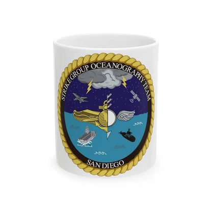 Strike Group Oceanography Team San Diego (U.S. Navy) White Coffee Mug 11oz - Go Mug Yourself