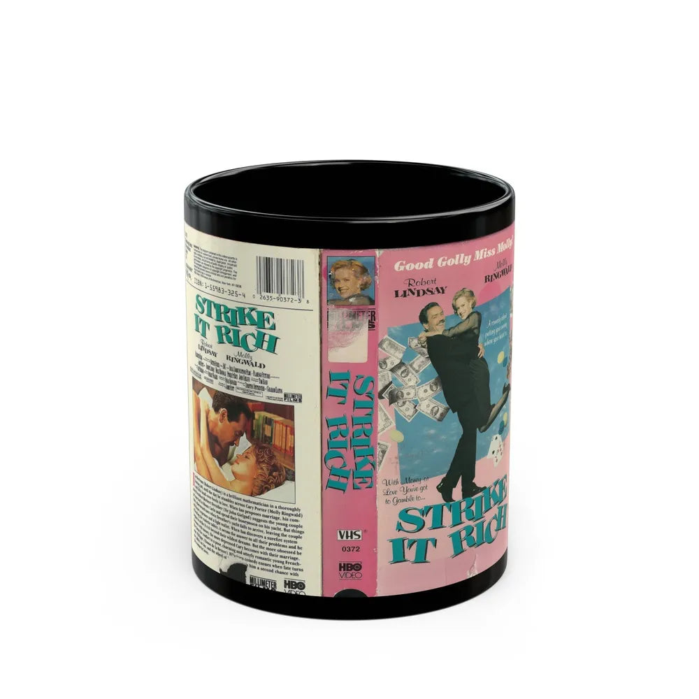 STRIKE IT RICH (VHS COVER) - Black Coffee Mug-11oz-Go Mug Yourself