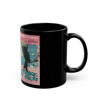 STRIKE IT RICH (VHS COVER) - Black Coffee Mug-Go Mug Yourself